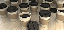 Copos de Café - Render 3D