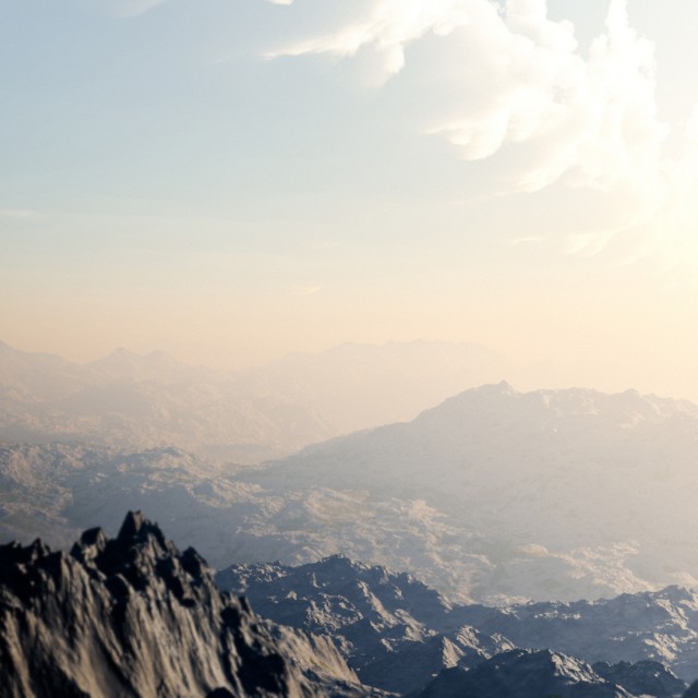 CGI Landscape of Mountains