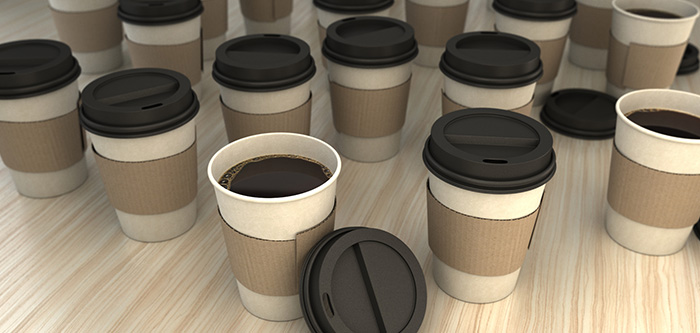 Coffee Cups - 3D Rendering